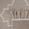 NAAR Guros Collection 2X8 Ivory /Trellis Indoor/Outdoor Area Rug - as Pic