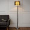 Modern Classic Stainless Floor Lamp w/ 4 LED Bulbs - as show