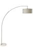 78" SILVER ARCH FLOOR LAMP WITH KD SHADE W/ DOUBLE BOX (1PC/CTN) (2.15/26.84) - as Pic