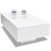 Coffee Table High Gloss White - White