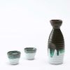 3 Pcs Japanese Style Ceramic Wine Bottle Wine Glass Household Wine Sake Cups - Default