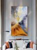 Gold Foil Picture Art Hand Painted Modern Abstract Oil Painting Canvas Wall Art Living Room Home Decor Painting - 90x120cm