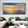 Handmade Hand Painted Wall Art On Canvas Abstract Knife Painting Landscape Dusk For Home Decoration Decor - 150X220cm