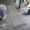 NAAR Guros Collection 2X8 White/White /Traditional Indoor/Outdoor Area Rug - as Pic