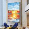 100% Hand Painted Abstract scenery Oil Painting On Canvas Wall Art Frameless Picture Decoration For Live Room Home Decor Gift - 75x150cm