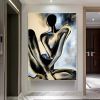 Handmade Nude Human Body Oil Paintings On Canvas Wall Art Decoration Modern Abstract Picture For Home Decor  - 50X70cm