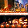 12/24pcs Halloween Pumpkin Candle Light Pumpkin Lantern Lamp Ornaments Ghost Festival Props Halloween Party Supplies Home Decor - 12pcs Type A - China