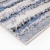 Watercolor Abstract Stripe Woven Area Rug - as Pic