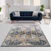 Tiled Border Area Rug - as Pic